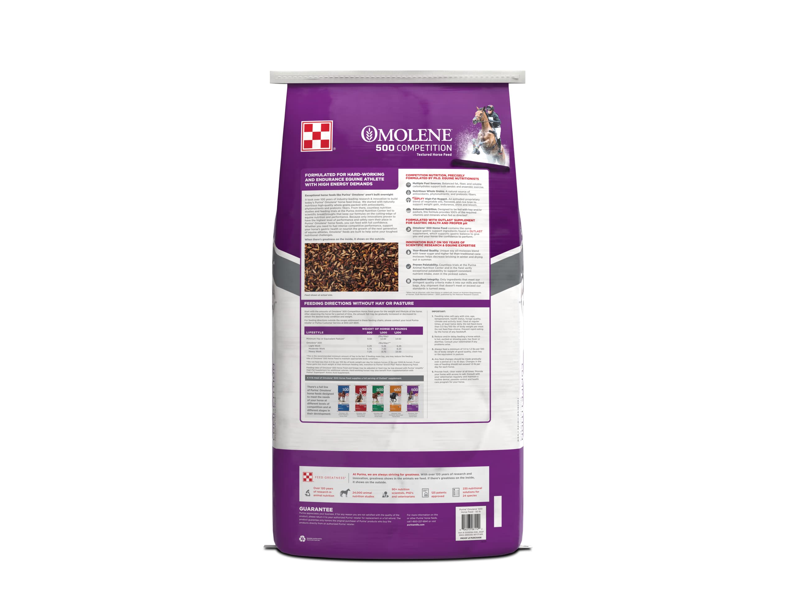 Purina Animal Nutrition Omolene 500 Competition 50lb Textured 50 - Image 3