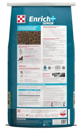 Purina | Enrich Plus Senior Ration Balancing Horse Feed | 50 Pound (50 LB) Bag - Image 4